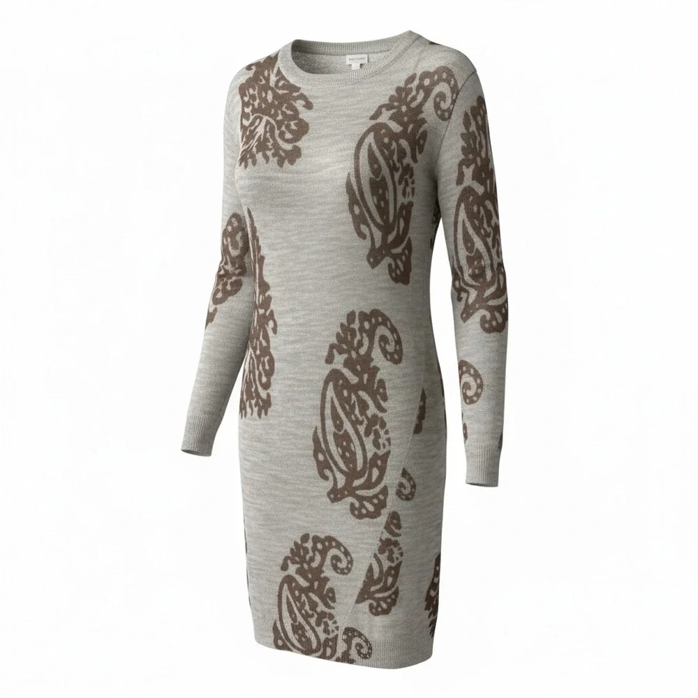 Dries Van Noten grey alpaca and wool blend knit dress - Picture 3 of 12